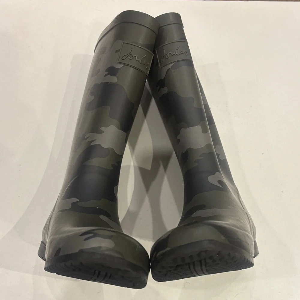 Joules Olive Camouflage Boots